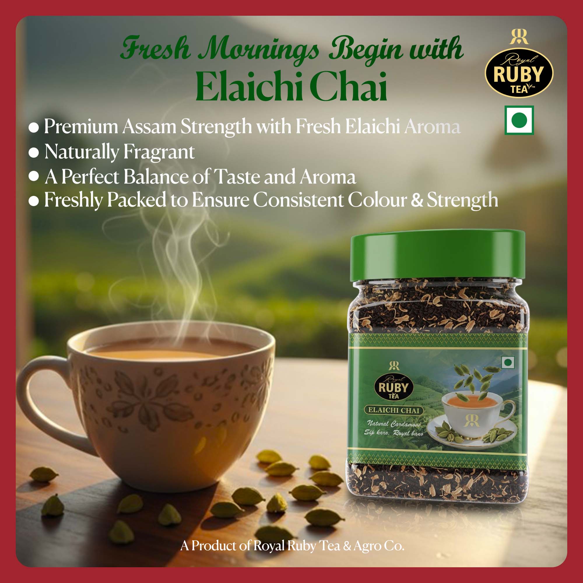 Royal Ruby Elaichi Tea 250g Jar